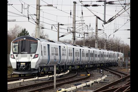 The Siemens Class 717 EMUs are fitted with Liebherr air-conditioning, real-time information systems and power points, and there will also be wi-fi.